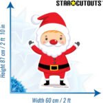 Cartoon Christmas Santa Claus Mini Cardboard Cutout / Standee - Image 3