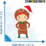 Cartoon Christmas Gingerbread Boy Mini Cardboard Cutout / Standee - Image 3