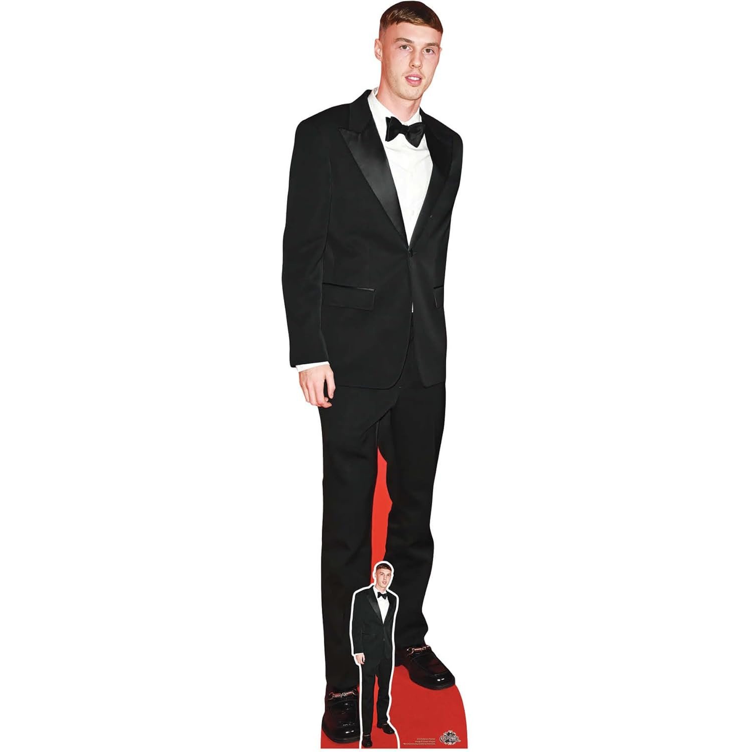 CS1254 Cole Palmer 'Black Tuxedo' (English Footballer) Lifesize + Mini Cardboard Cutout Standee Cole Palmer 'Black Tuxedo' (English Footballer) Lifesize + Mini Cardboard Cutout / Standee - Image 1