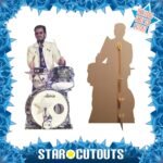 Ringo Starr 'Drumming' (English Singer/Songwriter) Lifesize + Mini Cardboard Cutout / Standee - Image 2