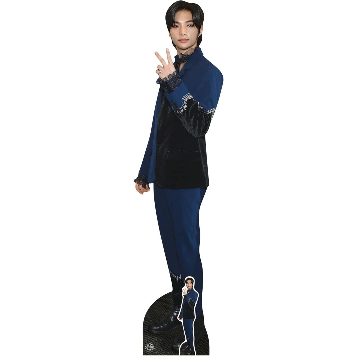 CS1312 Hyunjin 'Stray Kids' (South Korean Singer Rapper) Lifesize + Mini Cardboard Cutout Standee Hyunjin 'Stray Kids' (South Korean Singer/Rapper) Lifesize + Mini Cardboard Cutout / Standee - Image 1