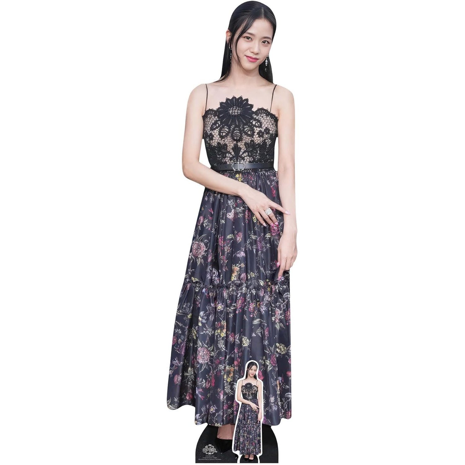 CS1345 Jisoo 'Blackpink' (South Korean Singer Songwriter) Lifesize + Mini Cardboard Cutout Standee Jisoo (South Korean Singer/Songwriter) Lifesize + Mini Cardboard Cutout / Standee - Image 1