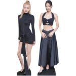 Jennie & Rose (K-Pop) Two Shelf Top Mini Cardboard Cutouts / Standees