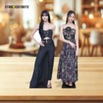 Lisa & Jisoo (K-Pop) Two Shelf Top Mini Cardboard Cutouts / Standees - Image 4
