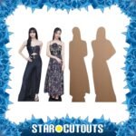 Lisa & Jisoo (K-Pop) Two Shelf Top Mini Cardboard Cutouts / Standees - Image 2