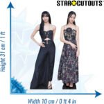 Lisa & Jisoo (K-Pop) Two Shelf Top Mini Cardboard Cutouts / Standees - Image 3