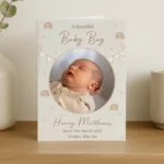 Personalised New Baby Photo Upload Card
