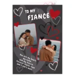 Personalised Multi Photo Upload Hearts Design Greeting Card - Image 5