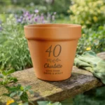 Personalised Big Numbers Birthday/Anniversary Indoor/Outdoor Terracotta Plant Pot - Image 4