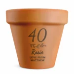 Personalised Big Numbers Birthday/Anniversary Indoor/Outdoor Terracotta Plant Pot - Image 6