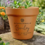 Personalised Pet Paw Print Motif Memorial Indoor/Outdoor Terracotta Plant Pot - Image 5