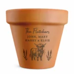 Personalised Highland Cow Design Indoor/Outdoor Terracotta Plant Pot - Image 6