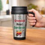Personalised 'Head Gardener' Stainless Steel Thermal Travel Mug - Image 3