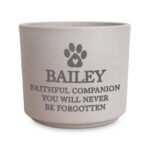 Personalised Pet Paw Print Motif Memorial Ceramic Indoor Plant Pot - Image 5