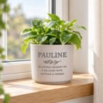 Personalised Any Message Memorial Ceramic Indoor Plant Pot - Image 4