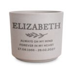 Personalised Any Message Memorial Ceramic Indoor Plant Pot - Image 5