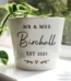 P040510 Personalised Any Message Gold Heart Motif White Ceramic Indoor Plant Pot