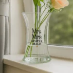 Personalised Any Message Couples Shaped Glass Vase - Image 2