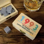 Personalised Big Age Birthday Whisky Cooling Stones + Storage Box - Image 4
