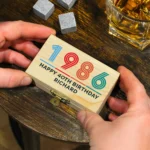 Personalised Big Age Birthday Whisky Cooling Stones + Storage Box - Image 3