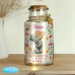 Personalised Me to You Floral Design LED Light-Up Glass Jar - Image 4