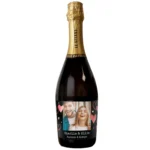 Personalised Any Message Photo Upload Hearts Design Bottle of Prosecco - Image 4