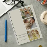 Personalised Any Message Multi Photo Upload Notebook