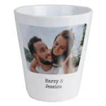 Personalised Any Message Photo Upload White Ceramic Plant Pot - Image 5