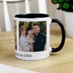 Personalised Multi Photo Upload Black Handled Ceramic Mug - Image 4