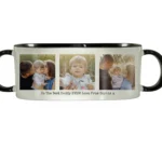 Personalised Multi Photo Upload Black Handled Ceramic Mug - Image 5