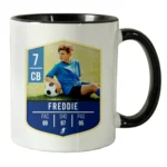 Personalised Football Card Design Photo Upload Black Handled Ceramic Mug - Image 4