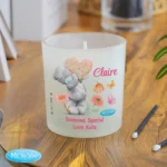 Personalised Me to You Floral Design Scented Frosted Glass Jar Candle - Image 4