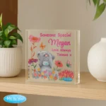 Personalised Me to You Floral Design Glass Ornament - Image 4