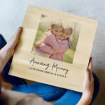 Personalised Any Message Photo Upload Large Wooden Keepsake Box - Image 3
