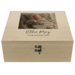 Personalised Any Message Photo Upload Large Wooden Keepsake Box - Image 5