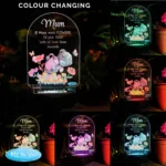 Personalised Me to You Floral Design Outdoor LED Colour Changing Solar Light - Image 2