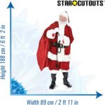 Santa Claus with Sack of Toys (Christmas) Lifesize Cardboard Cutout / Standee - Image 3