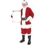 Santa Claus Holding Small Sign (Christmas) Lifesize Cardboard Cutout / Standee