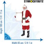 Santa Claus Holding Small Sign (Christmas) Lifesize Cardboard Cutout / Standee - Image 3