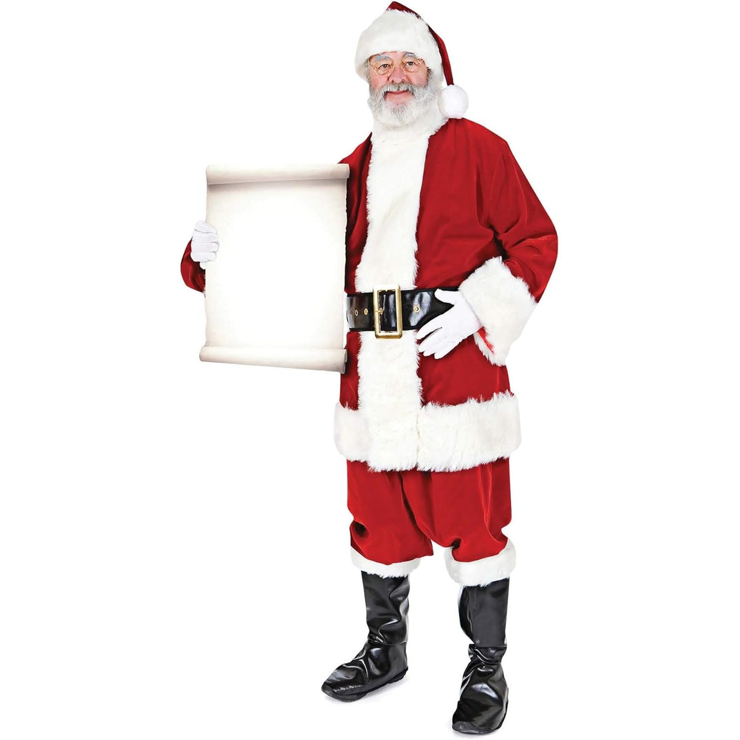 SC015 Santa Claus Holding Small Sign (Christmas) Lifesize Cardboard Cutout Standee Santa Claus Holding Small Sign (Christmas) Lifesize Cardboard Cutout / Standee - Image 1