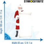 Santa Claus with Large Sign (Christmas) Lifesize Cardboard Cutout / Standee - Image 3