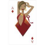 Ace of Diamonds 'Babe' (Playing Card) Large Cardboard Cutout / Standee