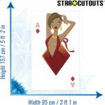 Ace of Diamonds 'Babe' (Playing Card) Large Cardboard Cutout / Standee - Image 3