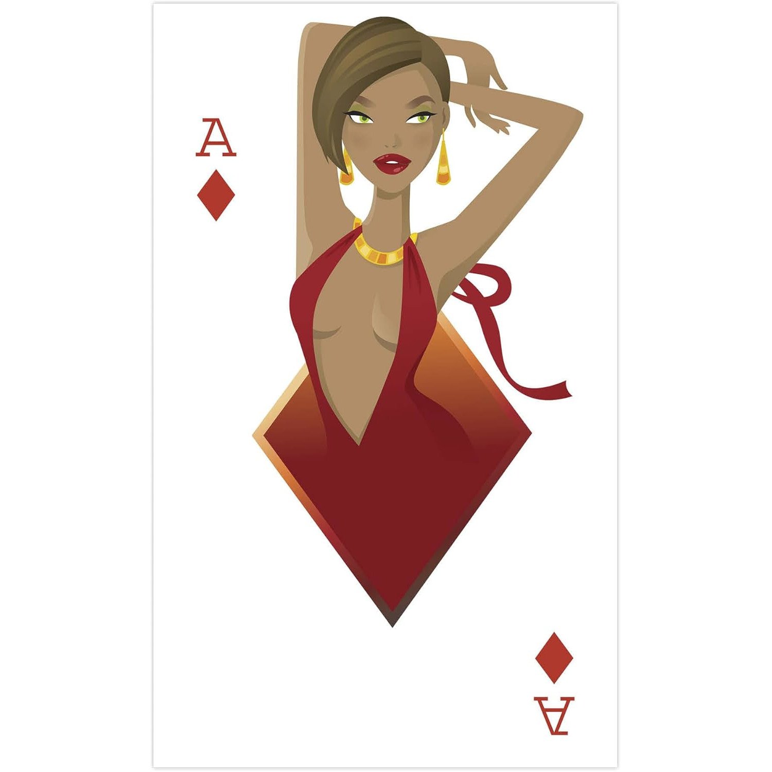 SC021 Ace of Diamonds 'Babe' (Playing Card) Large Cardboard Cutout Standee Ace of Diamonds 'Babe' (Playing Card) Large Cardboard Cutout / Standee - Image 1