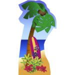 Palm Tree (Beach Party) Large Cardboard Cutout / Standee