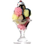 Ice Cream Sundae Large Cardboard Cutout / Standee