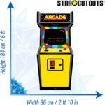80's Colour Golden Age Video Arcade Game Lifesize Cardboard Cutout / Standee - Image 3