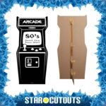 80's Black & White Golden Age Video Arcade Game Lifesize Cardboard Cutout / Standee - Image 2