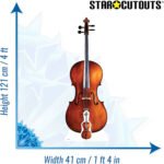 Cello (Musical Instrument) Large + Mini Cardboard Cutout / Standee - Image 3