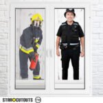 British Policeman 'Bobby' Wearing Helmet Lifesize + Mini Cardboard Cutout / Standee - Image 4